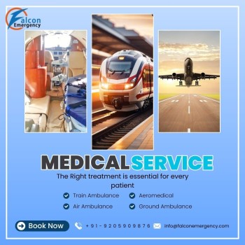 FALC Emergency Train Ambulance in Patna Offers Rapid and Safe Medical Transfers