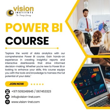 PowerBi Training at Vision Institute. Call 0509249945