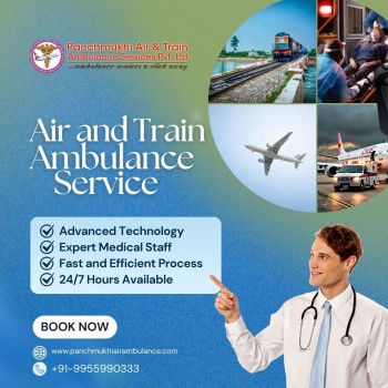 With Complete Medical Care Get Panchmukhi Air and Train Ambulance Services in Indore