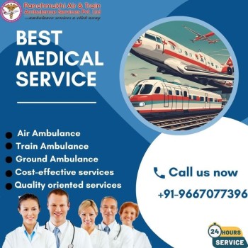 With Qualified Medical Crew Take Panchmukhi Air and Train Ambulance Services in Mumbai