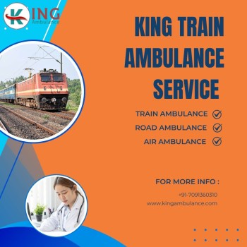 For urgent medical Transfer in Jamshedpur Choose King Train Ambulance