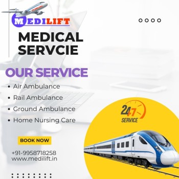 Medilift Train Ambulance Maintains the Patient's Health throughout the Transfer