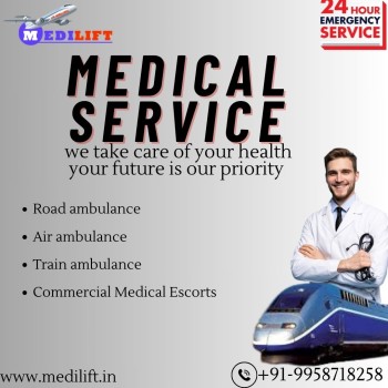 Medilift Train Ambulance Service Provides Care While Transferring