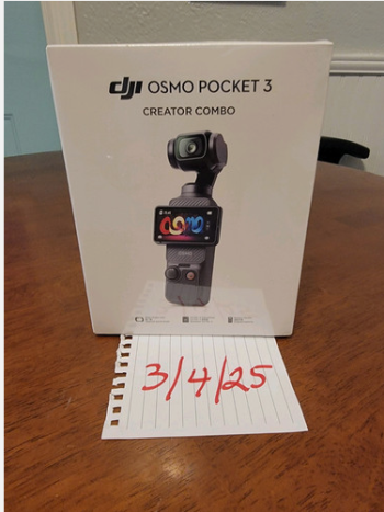 DJI Osmo Pocket 3 Creator Combo Stabilized 4K Handheld Camera