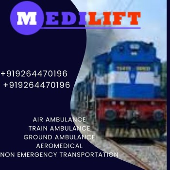 Utilize Medilift Train Ambulance Service in Patna, which offers affordable service packages