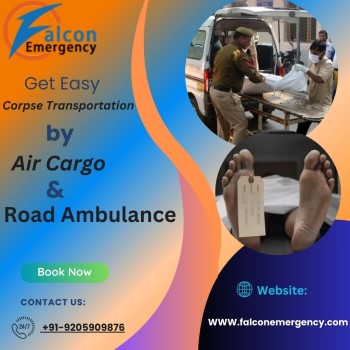 FALC Emergency Dead Body Ambulance with an Expert Team in Delhi