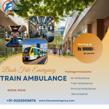 Get Shifting Facilities Available at Falc Emergency Train Ambulance in Allahabad