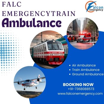 The Falc Emergency Train Ambulance in Bangalore is accessible for the transfer of any patient.