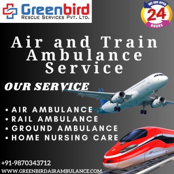 The Greenbird Air and Train Ambulance is quickest emergency medical transportation service