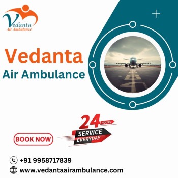 Pick Air Ambulance in Hyderabad with Perfect Medical Aid by Vedanta 