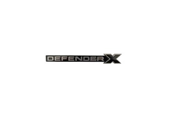 Land Rover Defender X Badge Black & Silver