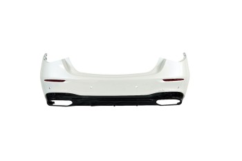 Mercedes Benz S 580 Rear Bumper White OEM A2239059203