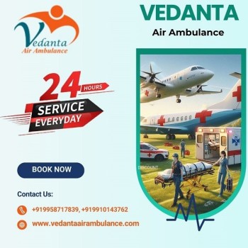 Book Vedanta Air Ambulance Service in Indore for Comfortable Patient Shifting