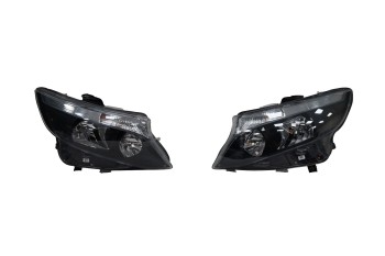 Mercedes-Benz V-Class LH & RH Front Headlights LED Dynamic W447 White & Black OEM A4479067700 A44790