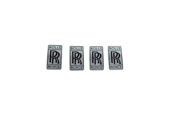 Rolls Royce Cullinan Badge Silver & Black OEM 7222598 01