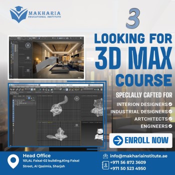 Bring Your Imagination to Life with 3D Max – Call +971 56 872 3609