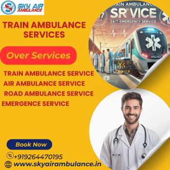 Sky train ambulance service in Ranchi is very reliable and affordable service for patients