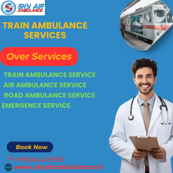 Avail reliable Sky Train Ambulance services for patients in Kolkata