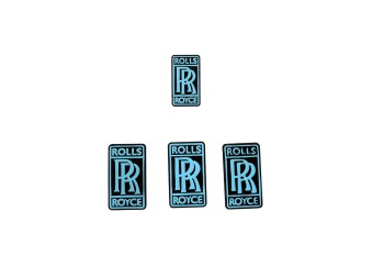 Rolls Royce Wraith & Dawn Badge Black & Blue OEM 7222598 01 – 7344276 01