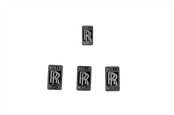 Rolls Royce Wraith & Dawn Badge Black & Silver OEM 7222598 01 – 7344276 01