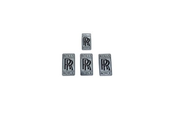 Rolls Royce Wraith & Dawn Badge Silver & Black OEM 7222598 01 – 7344276 01