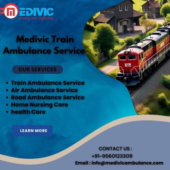 Avail Medivic train ambulance service in Guwahati at an affordable cost