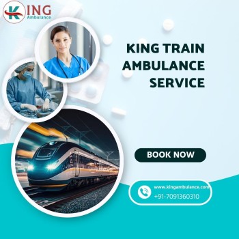 Provides efficient King Train Ambulance in Guwahati for faster transportation 