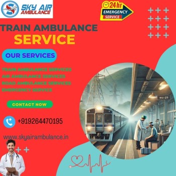 Contact Sky Train Ambulance Service in Chennai for patients travelling long distances