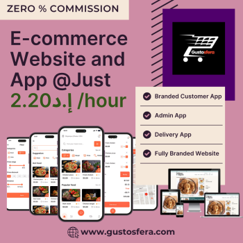 E-commerce Website and App - Gustosfera dubai