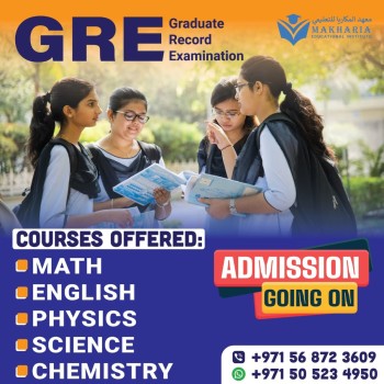 GRE Coaching Sharjah | Call 056 872 3609 – Expert Tutors & Full Materials