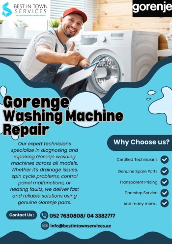 Best In Town Services - Gorenje Washing Machine Repair Services 