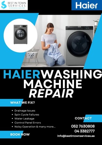 Best In Town Services - Haier Washing Machine Repair 
