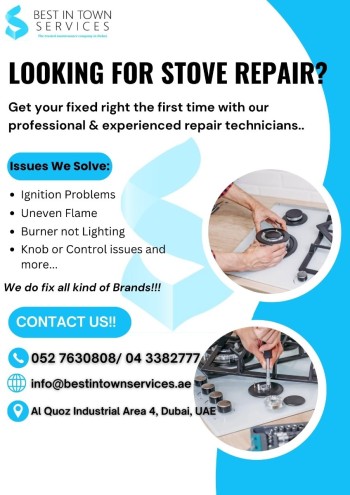 Stove Repairing Services - Best In Town 