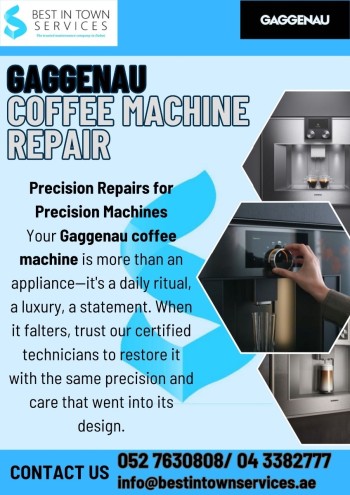 Gaggenau Coffee Machine Repair Services 