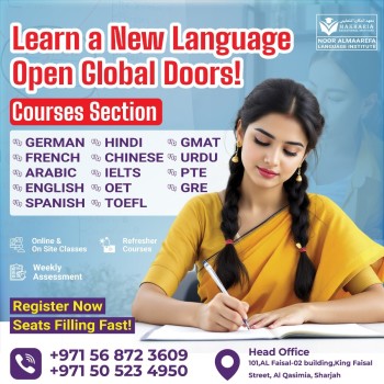 Learn a New Language & Ace Your Exams! Call +971 56 872 3609
