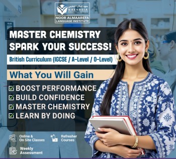Sharjah Chemistry Classes IGCSE A-Level & O-Level Call 0568723609