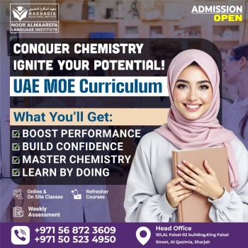'Chemistry Tuition in Sharjah – Call 0568723609 to Enroll'