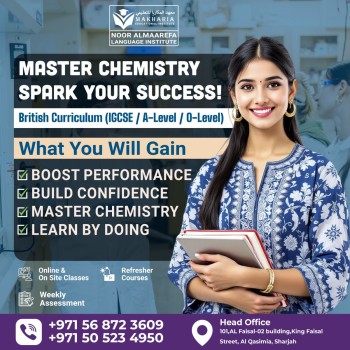 IGCSE  A-Level Chemistry Made Easy in Sharjah Call 0568723609
