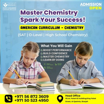 Chemistry Classes in Sharjah American Curriculum Call 0568723609