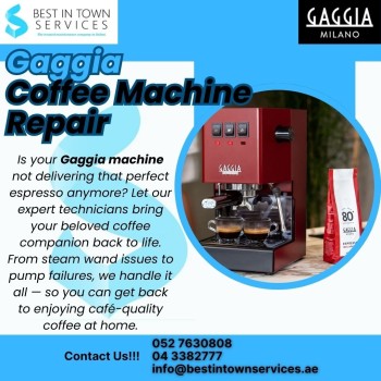 Gaggia Coffee Machine Repair Services 