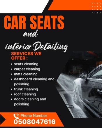 car seats deep cleaning sharjah 0508047616