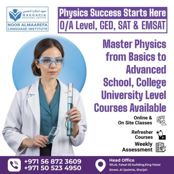O Level Physics Tutor Near Me Sharjah 0568723609