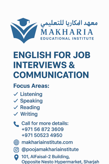 BEST ENGLISH COURSE IN SHARJAH – +971568723609