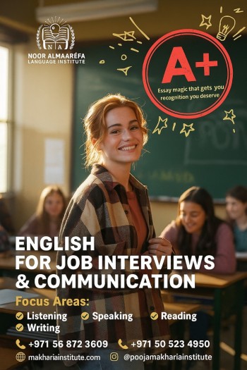 Noor Al Mareefa – Spoken English & Communication +971505234950