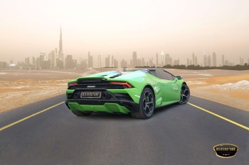 hire-lamborghini-huracan-evo-spyder-green-in-dubai