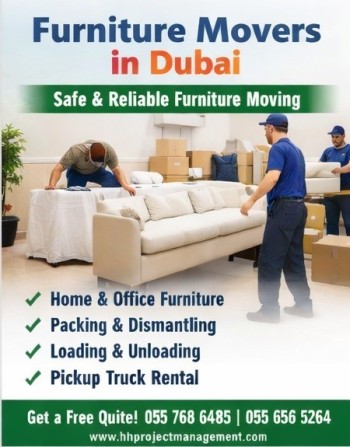 Furniture Movers Dubai – Safe, Professional & Affordable Moving Services