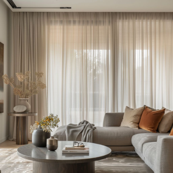 Stylish Living Room Curtains in Abu Dhabi – Elegant & Custom-Made