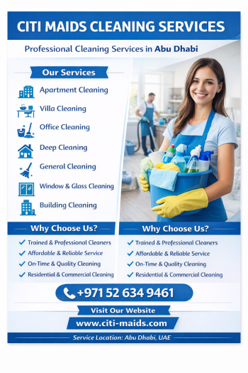 Maid Services Abu Dhabi | Citi Maids