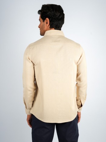 Mens-Slim-Fit-Double-Pocket-Cotton-Linen-Shirt-Soft-and-Beige-3