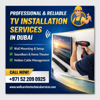 TV Installation Services Dubai | Professional TV Wall Mounting Experts
